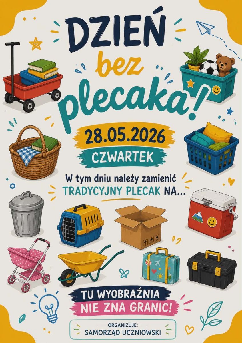 DZIEŃ BEZ PLECAKA