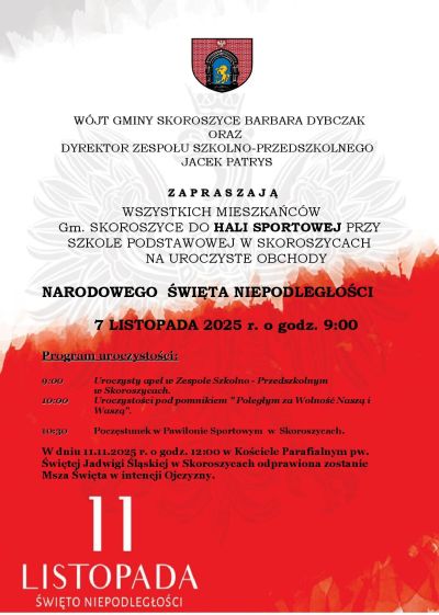 zdjęcie do
														 artykułu: NARODOWE ŚWIĘTO NIEPODLEGŁOŚCI