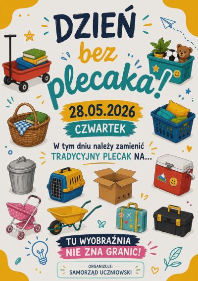 zdjęcie wprowadzające do artykułu: DZIEŃ BEZ PLECAKA